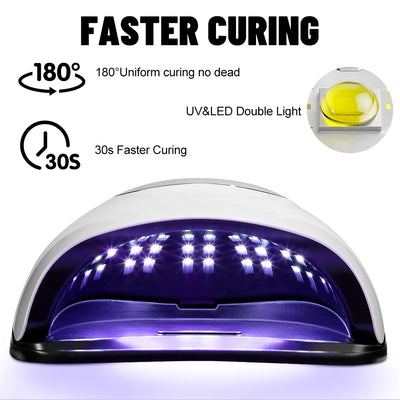 LED UV Light Dryer for Nails Gel Polish with 72 LEDs 4 Timer Setting LCD Display