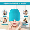 2PCS Form Fitting Gel Ice Headache  Migraine Relief Hat