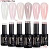 Jelly Gel Nail Polish Set Translucent Nail Polish Gel 6PCS 10ml