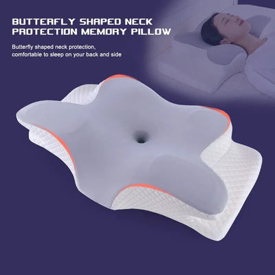 Memory Butterfly Shaped Relaxing Cervical Slow Rebound Neck Pillow