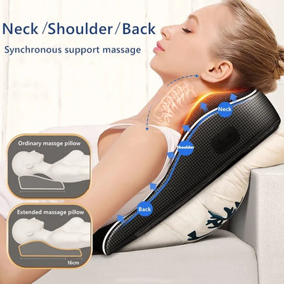 Electric Shiatsu Massage Pillow with Heating  Multifunction massage pillow