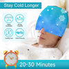 2PCS Form Fitting Gel Ice Headache  Migraine Relief Hat