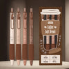 4PC Pack Coffee Gel Pen Set 0.5mm