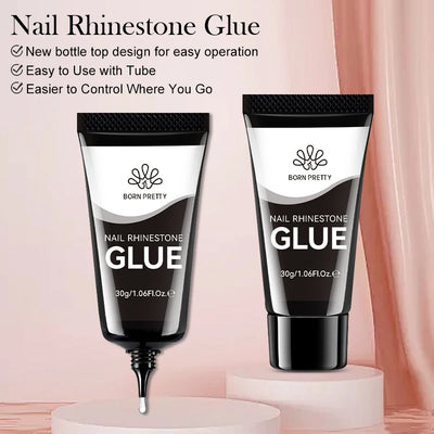 Nail Rhinestone Glue 30ML - Super Strong Gel for Bling Nails