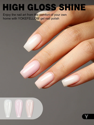 Jelly Gel Nail Polish Set Translucent Nail Polish Gel 6PCS 10ml