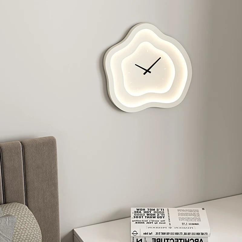 Modern LED Wall Lamp with Clock