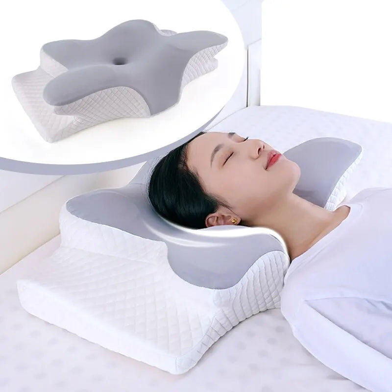 Memory Butterfly Shaped Relaxing Cervical Slow Rebound Neck Pillow