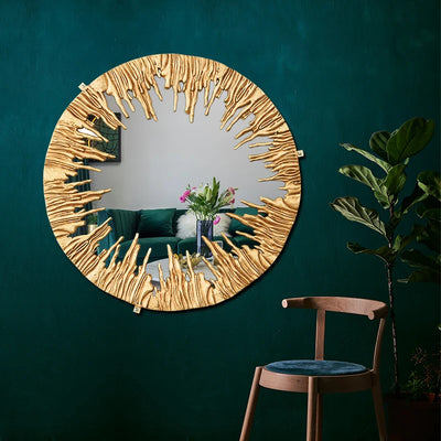 Copper Branch Wall Hanging Mirror