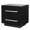 Modern Luxury Nightstand Bedside Table LED Storage Cabinet Sofa Bed side Table